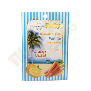Gel peeling roll for the face with an extract of carrots and oranges (Facy) - 15g.