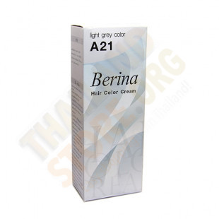 Крем краска светло серая для волос - A21 (Berina) - 60гр. 