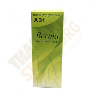 Крем краска для волос серо-зеленый блонд - A31 (Berina) - 60гр. 