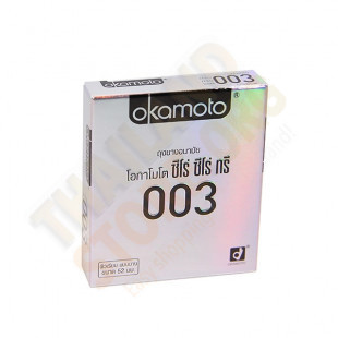 Презервативы японские супер прочные и тонкие 003 (Okamoto) - 2шт.