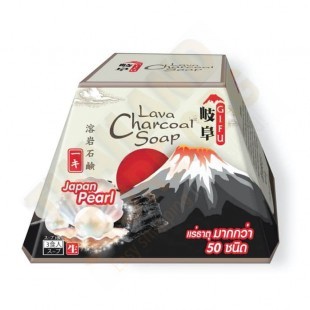 GIFU Lava Charcoal & Japanese Pearl Soap 70 g.
