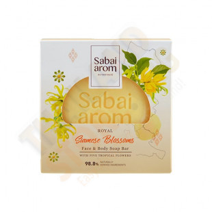 Siamese Blossoms Face & Body Soap Bar (Sabai Arom) - 100g.