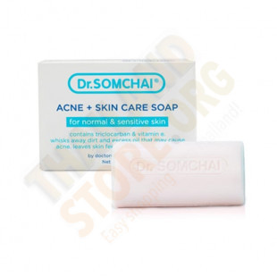 Acne & Skin Care Soap for Sensitive Skin (Dr.Somchai) - 80g.