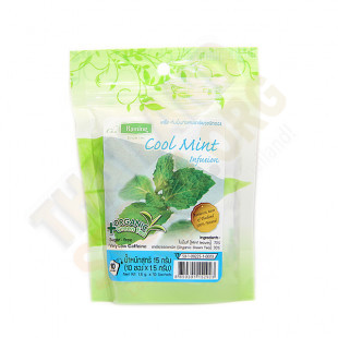 Чай с освежающей мятой и зеленым органическим (Raming) - 10 пакетиков.
