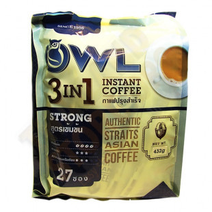 Authentic Straits Asian Strong Instant Coffee  (OWL BRAND) - 432 g.