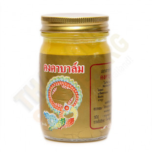 Yellow gold Thai Kong balm with ginger (Kongka herb) - 100g.