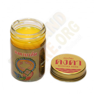 Yellow gold Thai Kong balm with ginger (Kongka herb) - 50g.