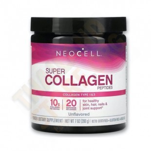 Neocell Super Collagen Powder Collagen Peptide Unflavor Dietary Supplement Product 1 & 3 Volume 200 g