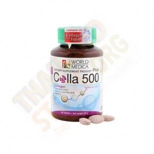 Phytopreparation 500 Plus Collagen with grape seed extract. Vitamin C and E (Khaolaor) - 60 tab.