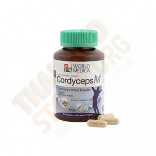 Cordyceps For Men Cordyceps M (Khaolaor) - 36 capsules.