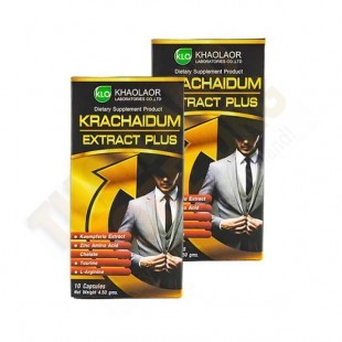 Phytopreparation Kra Chai Dam Plus Energotonic For Men (Khaolaor) - 20 capsules.