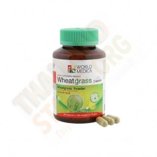 Phytopreparation Wheat Grass (Wheatgrass) Wheatgrass (Khaolaor) - 60 capsules.