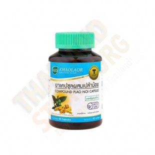 Herbal medicine compound plao noi (Khaolaor) - 42 caps .