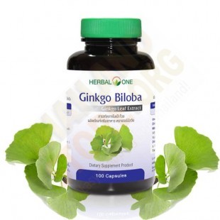 Ginkgo Biloba Leaf Extract (Herbal One) - 100 caps