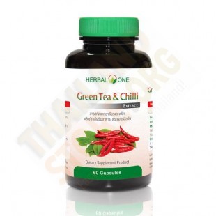 Экстракт Зеленого Чая И Чили Таблетки Для Похудения (Herbal One) - 60 капс.