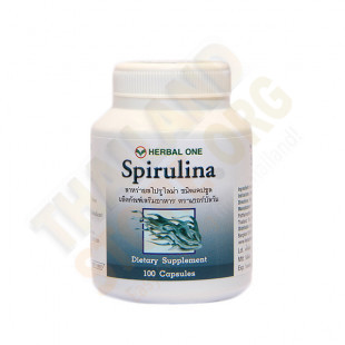 Фитопрепарат Spirulina водоросли (Herbal One) - 100 капсул.
