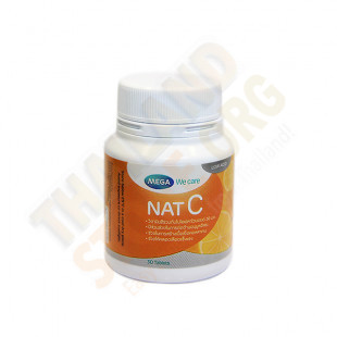 Natural vitamin C (MEGA) - 30 tablets.