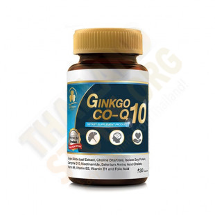 Ginkgo CO-Q10 (Clover Plus) - 30 tablets.