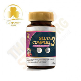 Gluta Complex 3 (Clover Plus) - 30 tablets.