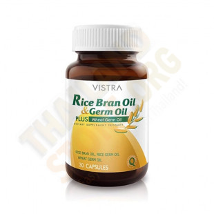 Rice Bran Oil & Rice Germ Oil Plus Wheat Germ (Vistra) - 30 capsules.
