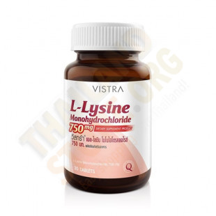 L-Lysine Monohydrochloride 750 mg. (Vistra) - 30 tablets.