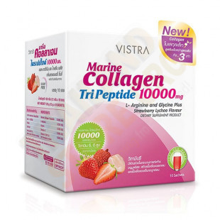 Marine Collagen TriPeptide 10000 mg (Vistra) - 10 sachets.