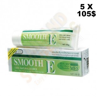 Cream SMOOTH-E for face 100% natural ingredients -100g. x 5 pcs.