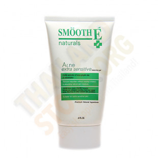 Acne Cleansing Gel Naturals Extra Sensitive  (SMOOTH-E) - 120ml.