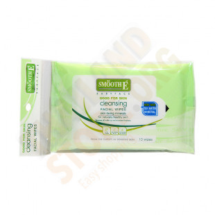 Cleansing Facial BabyFace good for skin Wipes (Smooth-E) - 10pcs.