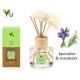 Lavender & Rosemary Aromatherapy Reed Diffuser (Ya) -  120 ml.