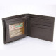Men's wallet 100% genuine crocodile leather brown AW070 (Findig) - 1 pc.