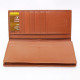 Women's clutch made from 100% genuine crocodile leather tan (Findig) - 1 pc.