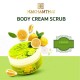 Exfoliating cream lemon scrub formula for white bright skin Tighten pores (Makhamthai) 100g.